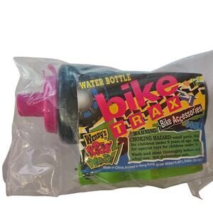 1995 Wendys Kids Meals Bike Trax Water Bottle New in Package